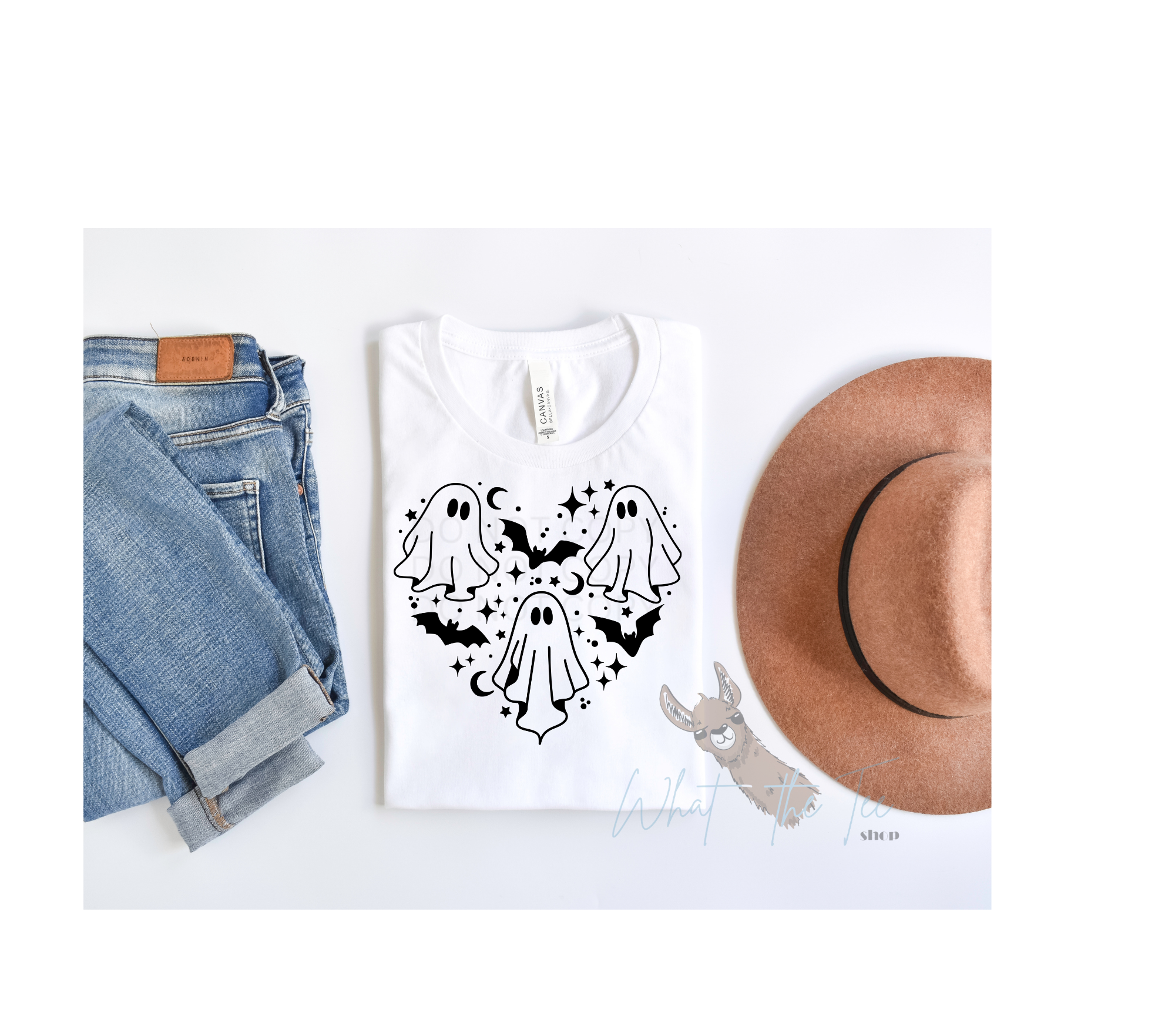 Ghost Heart Print Graphic Tee