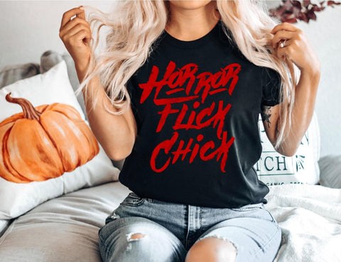 Horror Flick Chick Graphic Tee