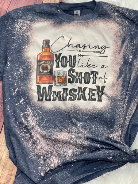 Shot of Whiskey Distressed Tee